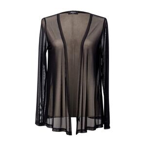 Women's Sheer Black Cardigan Size XXL Long Sleeve Cover Up for Dress NWT